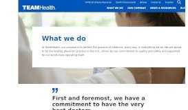 
							         TeamHealth Physician Services | Hospital Staffing & Careers								  
							    