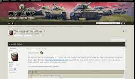 
							         Teamspeak Soundboard - Technik Ecke - World of Tanks official forum								  
							    
