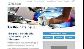 
							         TecDoc Catalogue | TecAlliance								  
							    