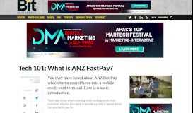 
							         Tech 101: What is ANZ FastPay? - Services - Business IT								  
							    