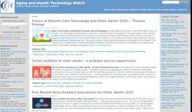 
							         Tech-Enabled Home Care - Aging In Place Technology Watch								  
							    