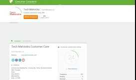 
							         Tech Mahindra Customer Care, Complaints and Reviews								  
							    