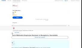 
							         Tech Mahindra Employee Reviews - Indeed								  
							    