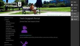 
							         Tech Support Portal | University of Portland								  
							    
