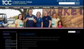 
							         Tech Support - Tarrant County College								  
							    
