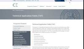 
							         Technical Application Fields (TAF) › Computational Engineering								  
							    