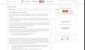
							         Technical Difficulties | RCI Help | RCI.com								  
							    