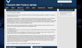 
							         Technical Orders - Tinker Air Force Base - AF.mil								  
							    