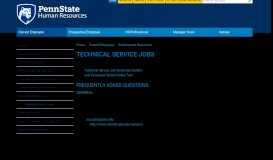 
							         Technical Service Jobs | PSU Human Resources								  
							    