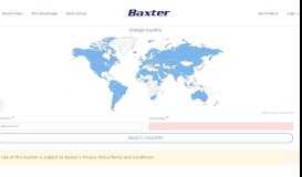 
							         Technical Service Portal - Baxter								  
							    