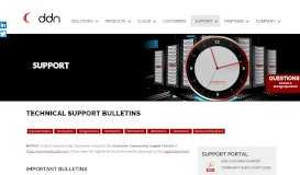 
							         Technical Support Bulletins - DDN.com - (DDN®) Storage								  
							    