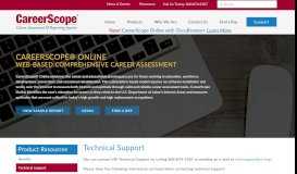 
							         Technical Support | CareerScope - Career Assessment and Reporting ...								  
							    