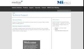 
							         Technical Support - Medicor Imaging								  
							    