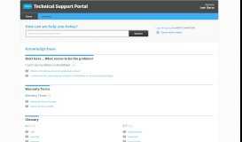 
							         Technical Support Portal								  
							    