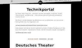 
							         Technikportal - Deutsches Theater Berlin								  
							    