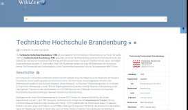 
							         Technische Hochschule Brandenburg - WikiZero								  
							    