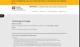 
							         Technology at Temple | Temple ITS								  
							    