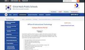
							         Technology / Campus Parent Portal - Great Neck								  
							    