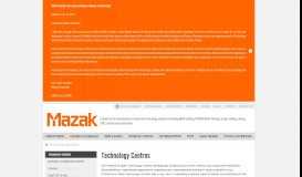 
							         Technology Centers - Mazak Corporation								  
							    