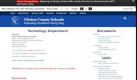 
							         Technology Department - Clinton County Schools								  
							    
