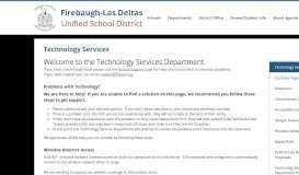 
							         Technology - District Departments - Firebaugh-Las Deltas Unified ...								  
							    