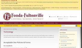 
							         Technology | Fonda-Fultonville Central School District								  
							    