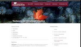 
							         Technology | Graduate Studies - University of Maine Farmington								  
							    