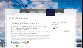 
							         Technology in Education is Vital - Freedom Communications								  
							    