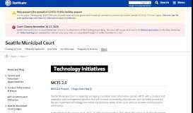 
							         Technology Initiatives - Courts | seattle.gov								  
							    