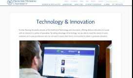 
							         Technology & Innovation | Frontier Nursing University								  
							    