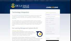 
							         Technology Integration - De La Salle College | LEARN LIVE LEAD								  
							    