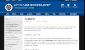 
							         Technology - Marysville Joint Unified School District								  
							    