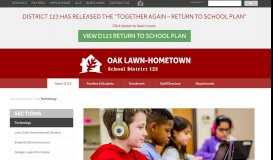
							         Technology - Oak Lawn - Hometown School District 123								  
							    