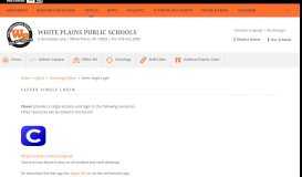 
							         Technology Offices / Clever Single Login - White Plains Public Schools								  
							    