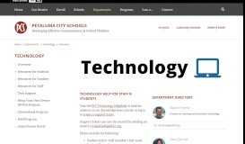 
							         Technology / Overview - Petaluma City Schools								  
							    
