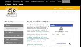 
							         Technology / Parent Portal Information								  
							    