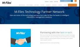 
							         Technology Partner Network | M-Files								  
							    