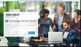 
							         Technology Partner Portal - ASSA ABLOY Global Solutions								  
							    