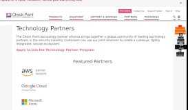 
							         Technology Partners | Check Point Software								  
							    