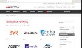 
							         Technology partners | Hikvision US | The world's largest video ...								  
							    