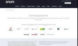 
							         Technology Partners | Snom Technology								  
							    