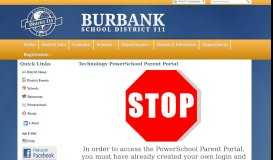
							         Technology PowerSchool Parent Portal - Burbank School District 111								  
							    