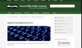 
							         Technology Resources – Forest Hills Public Schools								  
							    