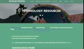 
							         Technology Resources - Hanalei School								  
							    