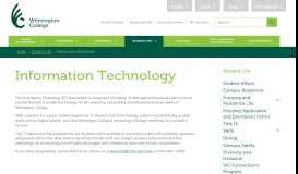 
							         Technology Resources - Wilmington College								  
							    
