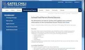 
							         Technology / Schooltool Portal - Gates Chili Central School District								  
							    