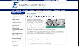 
							         Technology Services / EASD Community Portal - Elizabethtown								  
							    