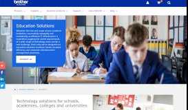 
							         Technology Solutions for the Education Sector | Brother UK								  
							    
