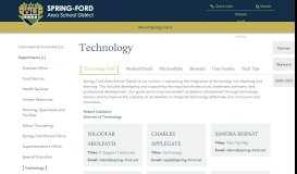 
							         Technology - Spring-Ford Area School District								  
							    