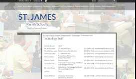 
							         Technology Staff - St. James Parish Schools								  
							    